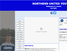 Tablet Screenshot of northendunitedyouthfc.co.uk